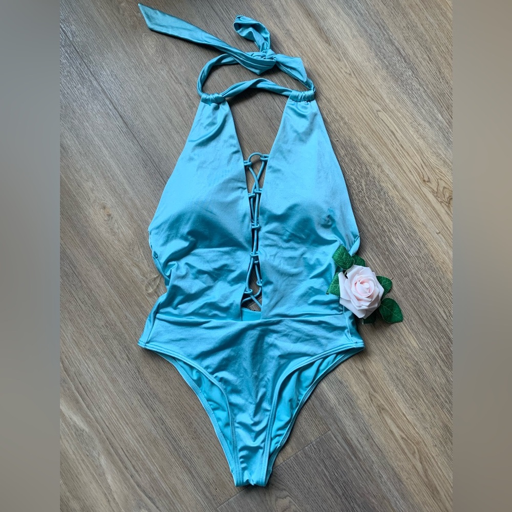 Cikada Australia Turquoise Shimmer Swimsuit